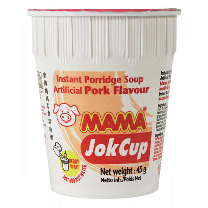 Mama Jok Cup Inst. Porridge Pork Flav. 45g – SUMS