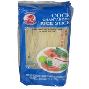 Aroy-D/Cock Rice Sticks (S) 375g 1mm 泰國粿條