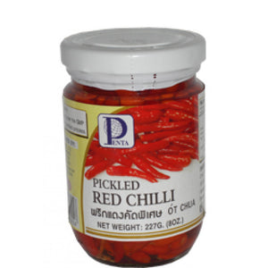 Penta Pickled Red Bird Chilli 227g