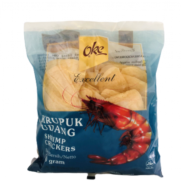 Oke Krupuk Udang 500g 4X6cm / 特级虾片 500克 （未炸）