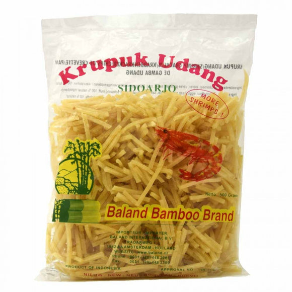 Baland Bamboo Ongebakken Krupuk Udang Sticks 500g