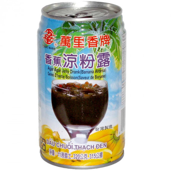 MLS Grass Jelly Drank Bananendmaak 320g / 万里香 香蕉凉粉露 320克