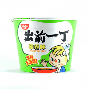 Nissin Demae Ramen Bowl Noodle Chicken Flavour 103g / 出前一丁鸡蓉味碗面