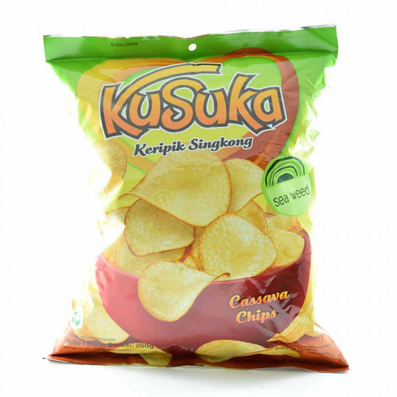 Kusuka Cassava Chips (Seaweed) 180g