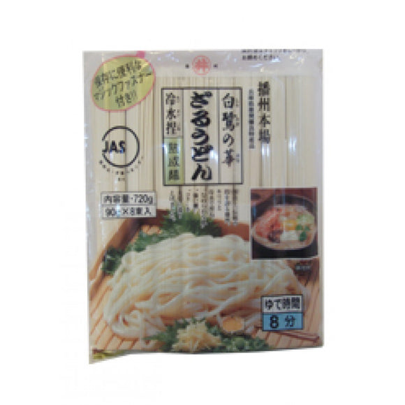 Toa Zaru Udon 8x90g 東亜 白鷺の華　ざるうどん / 日式丝滑乌冬面 720克