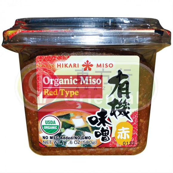 Hikari Miso Organic Miso Red Paste 500g / ヒカリみそ　有機味噌　赤　500g