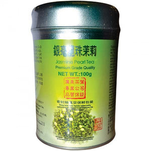 Golden Sail Premium Grade Quality Jasmine Pearl Tea Can 100g / 金帆牌 银毫龙珠茉莉茶 100克