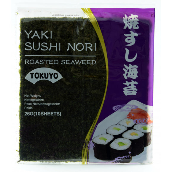 Tokuyo Roasted Seaweed Sushi Nori (10 Sheets) 26g 日本紫菜