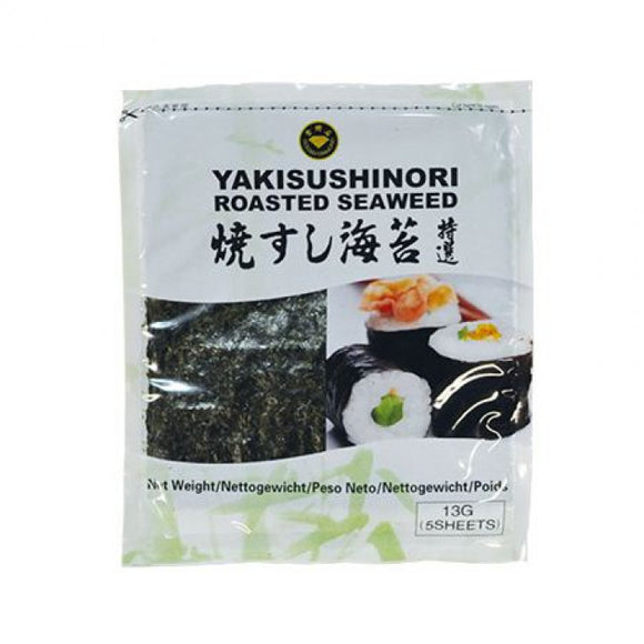 Golden Diamond Roasted Seaweed Sushi Nori 5 Sheets 13g 金钻石寿司紫菜