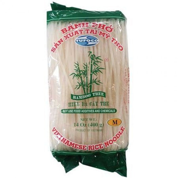 Bamboo Tree Rice Noodle Bahn Pho 5mm (L) 400g / 竹树牌 越南宽米粉 400克