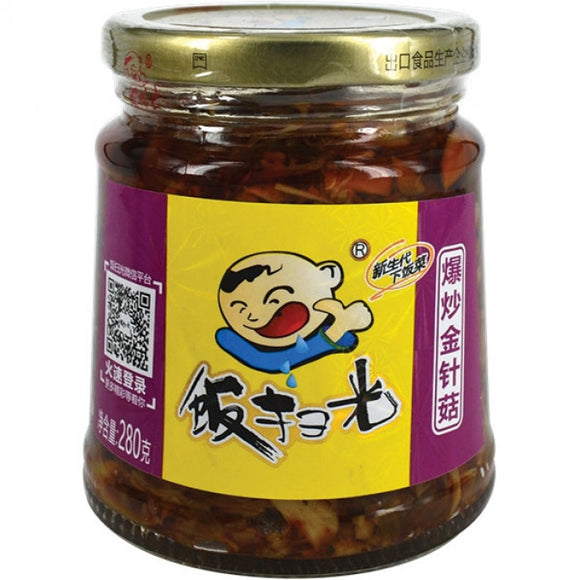 Fan Sao Guang Fried Enokitake Mushroom 280g 饭扫光爆炒金针菇