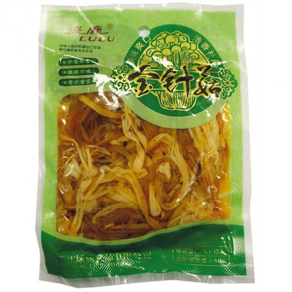 Lulu Pickled Enoki Mushroom 120g / 绿鹿金针菇120克