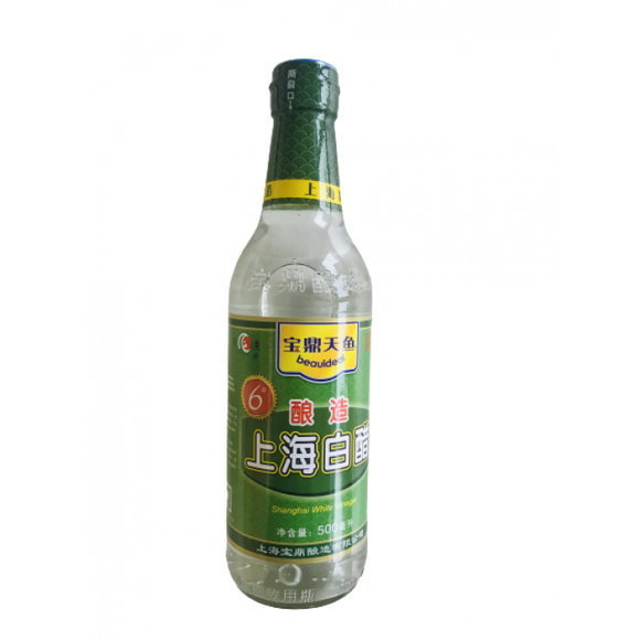 Beau Ideal Shanghai White Vinegar 500ml / 宝鼎天鱼 上海白醋 500ml