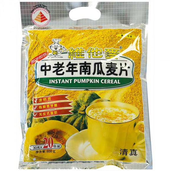 Vitamax Instant Pumpkin Cereal 20x30g / 维他麦中老年南瓜麦片 600克