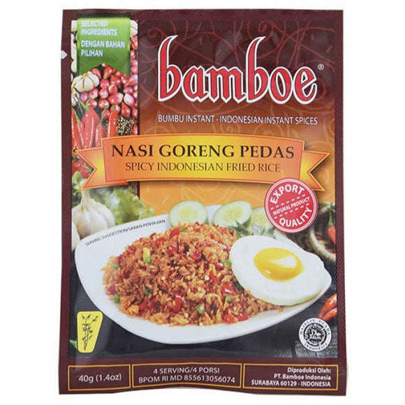 Bamboe Bumbu Nasi Goreng Pedas 40g / 印尼香辣炒饭调味料 40克