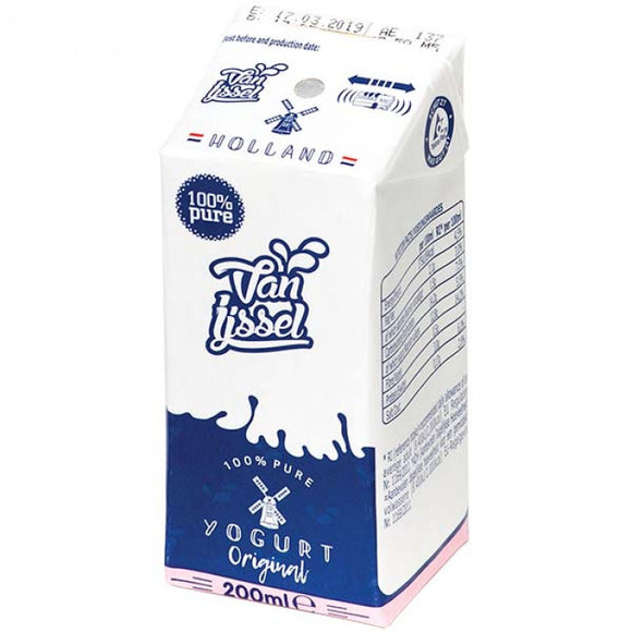 Van IJssel 100% Yogurt Drink Original 艾瑟尔常温原味酸牛奶 200ml