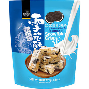 ROYAL FAMILY Snowflake Crisp Cookies & Cream 120g / 皇族雪花酥 奶油曲奇口味 120g